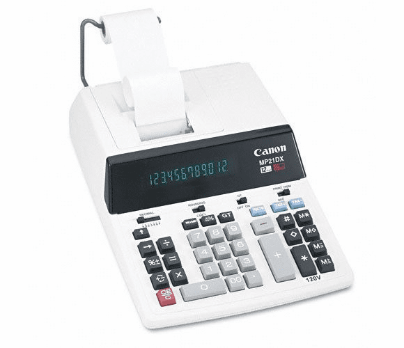 MP21DX Desktop Printing Calculator By Canon