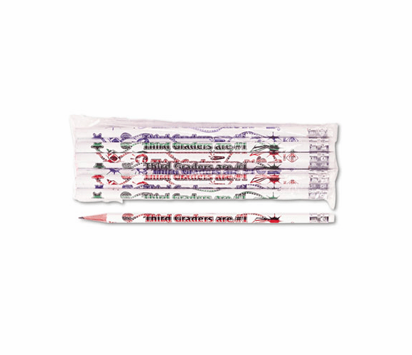 MPD7863B Decorated Wood Pencil, Third Graders Are #1, HB #2, WE Brl, Dozen By MOON PRODUCTS