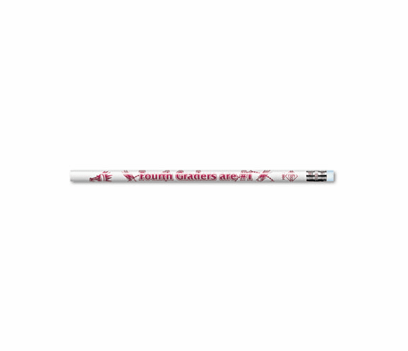MPD7864B Decorated Wood Pencil, Fourth Graders Are #1, HB #2, WE Brl, Dozen By MOON PRODUCTS