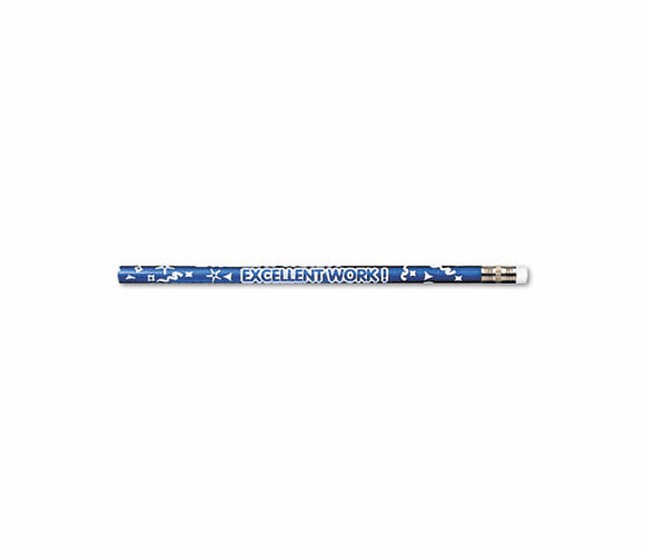 MPD7906B Decorated Wood Pencil, Excellent Work, HB #2, Black Brl, Dozen By MOON PRODUCTS