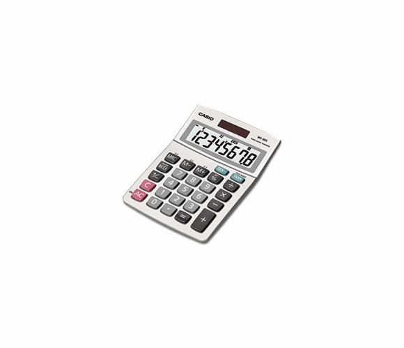 MS-80S Tax and Currency Calculator, 8-Digit LCD CSOMS80S By Casio