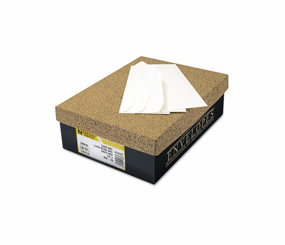 NEE1744000 Classic Crest #10 Envelope, Traditional, Solar White, 500/Box By NEENAH PAPER