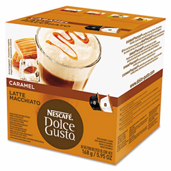 NES02430 Coffee Capsules, Caramel Latte Macchiato, 1.93 oz., 16 per Box By NESTLE