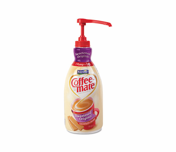 NES13799 Liquid Coffee Creamer, Pump Dispenser, Sweetened Original, 1.5 Liter By NESTLE