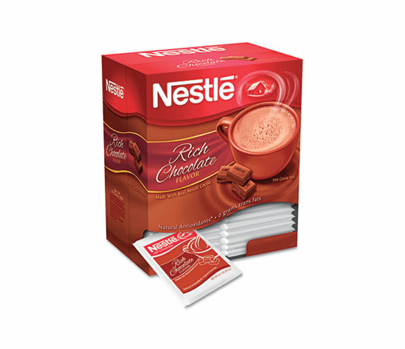 NES25485 Instant Hot Cocoa Mix, Rich Chocolate, 71/100 oz, 50/Box By NESTLE