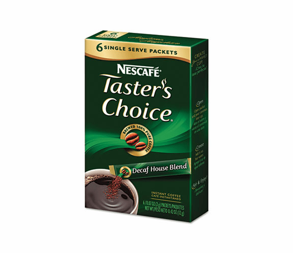 NES70821 Premium Coffee Sticks, Decaf, 6 Sticks/Box, 6 Boxes/Pack By NESTLE