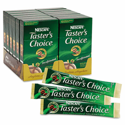 NES70821CT Taster's Choice Stick Pack, Decaf Coffee, 0.07 oz, 72 Sticks/Carton By NESTLE