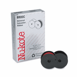 Nu-Kote BR80C Nylon Calculator Ribbon (Black/Red)