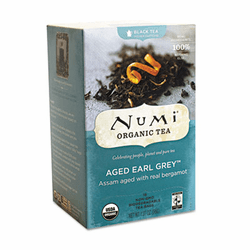 NUM10170 Organic Teas and Teasans, 1.27 oz, Aged Earl Grey, 18/Box By Numi
