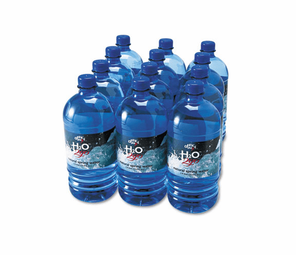 OFX00026 Bottled Spring Water, 1 Liter, 12 Bottles/Carton By OFFICE SNAX, INC.