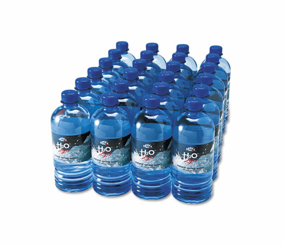 OFX00027 Bottled Spring Water, 20 oz., 24 Bottles/Carton By OFFICE SNAX, INC.