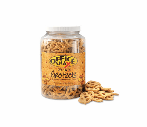 OFX00043 Gretzels, Cinnamon/Honey, 20 oz. By OFFICE SNAX, INC.