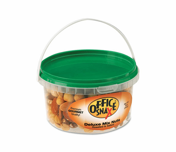 OFX00054 All Tyme Favorite Nuts, Deluxe Nut Mix, 12 oz Tub By OFFICE SNAX, INC.