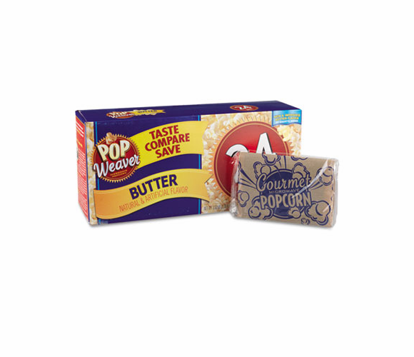OFX105110 Microwave Popcorn, Butter Flavor, 24/Pack By OFFICE SNAX, INC.