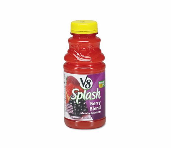 OFX14653 V-8 Splash, Berry Blend, 16 oz Bottle, 12/Box By CAMPBELL'S