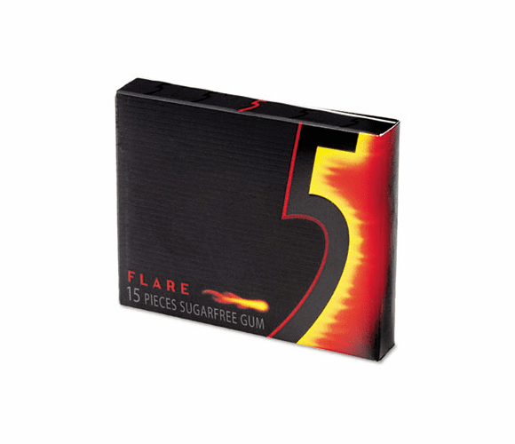 OFX21263 Wrigley's '5' 15 Stick Sugar-Free Gum, Cinnamon, 3/Pack By THE WRIGLEY COMPANY