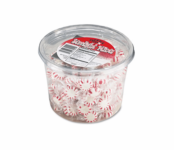 OFX70019 Starlight Mints, Peppermint Hard Candy, Indv Wrapped, 2lb Tub By OFFICE SNAX, INC.