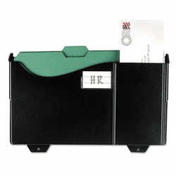 OIC21722 Add-on Wall File, Letter/Legal, 1 Pocket, 9 3/4 x 15 3/4, Black, 1/EA By OFFICEMATE INTERNATIONAL CORP.