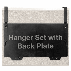 OIC21729 Hanger Set for Wall Filing System, 6 x 15 3/4 x 4, Plastic, Black By OFFICEMATE INTERNATIONAL CORP.