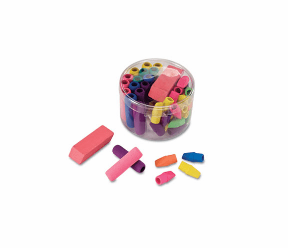 OIC30239 Eraser Pack, Assorted Colors, 45/Pack By OFFICEMATE INTERNATIONAL CORP.