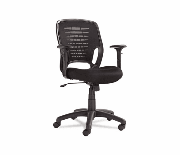OIFEM4817 Eikon Series Swivel/Tilt Mesh Task Chair, Black Arms/Base, Black By ALERA