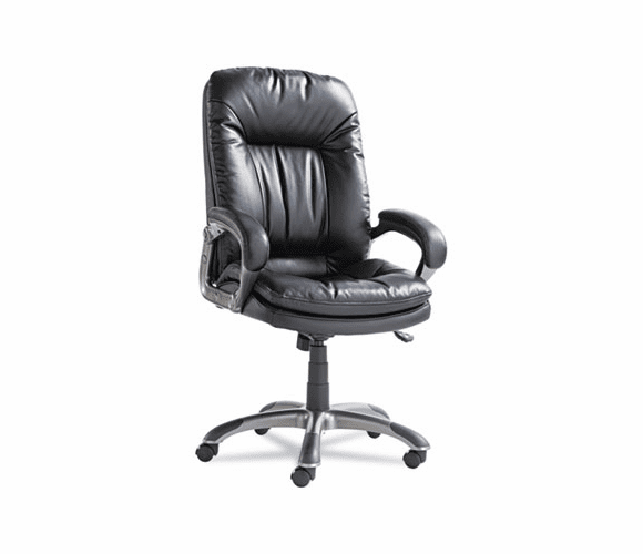 OIFGM4119 Executive High-Back Swivel/Tilt Leather Chair, Black By OIF