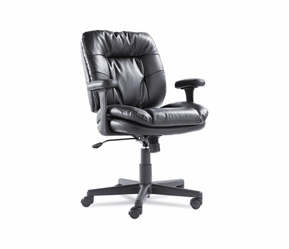 OIFST4819 Swivel/Tilt Leather Task Chair, Black By OIF