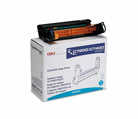 OKI41304107 41304107 Type C2 Drum Unit, Cyan By OKIDATA