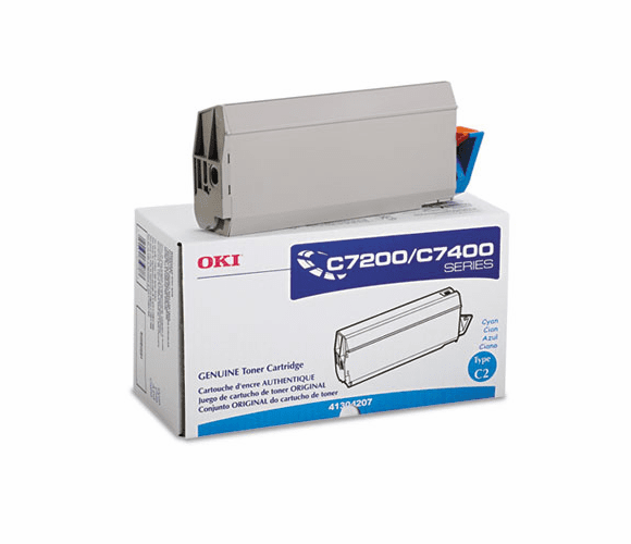 OKI41304207 41304207 Toner, 10000 Page-Yield, Cyan By OKIDATA
