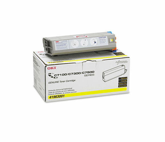 OKI41963001 41963001 Toner (Type C4), 10000 Page-Yield, Yellow By OKIDATA
