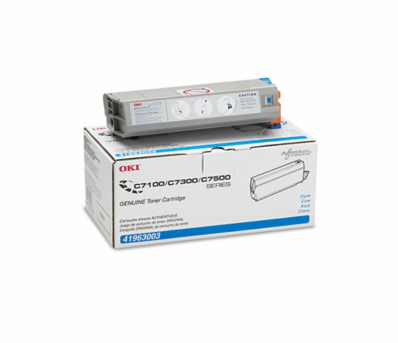 OKI41963003 41963003 Toner (Type C4), 10000 Page-Yield, Cyan By OKIDATA