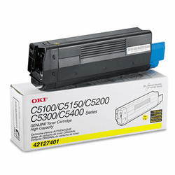 OKI42127401 42127401 High-Yield Toner (Type C6), 5000 Page-Yield, Yellow By OKIDATA
