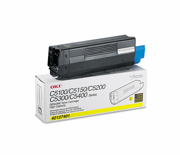 OKI42127401 42127401 High-Yield Toner (Type C6), 5000 Page-Yield, Yellow By OKIDATA