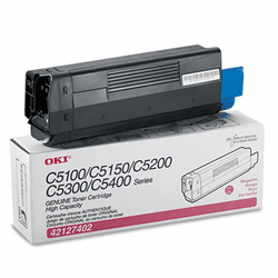 OKI42127402 42127402 High-Yield Toner (Type C6), 5000 Page-Yield, Magenta By OKIDATA