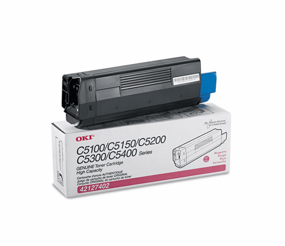 OKI42127402 42127402 High-Yield Toner (Type C6), 5000 Page-Yield, Magenta By OKIDATA