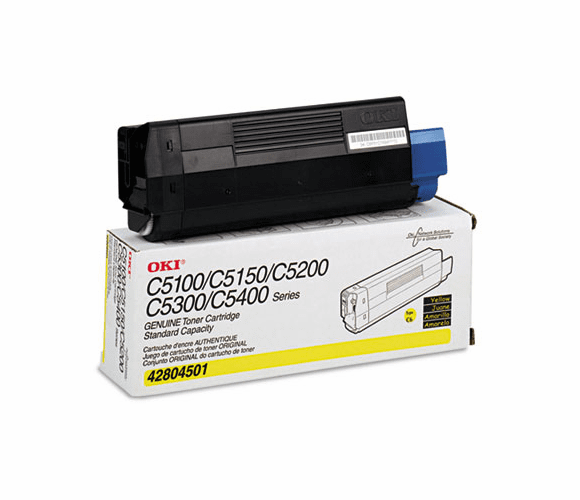 OKI42804501 42804501 Toner (Type C6), 3000 Page-Yield, Yellow By OKIDATA