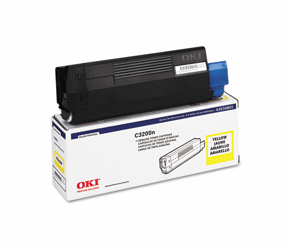 OKI43034801 43034801 Toner (Type C6), 1500 Page-Yield, Yellow By OKIDATA