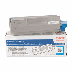 OKI43324403 43324403 High-Yield Toner (Type C8), 5000 Page-Yield, Cyan By OKIDATA