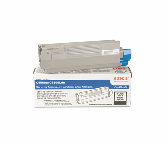 OKI43324404 43324404 High-Yield Toner (Type C8), 5000 Page-Yield, Black By OKIDATA