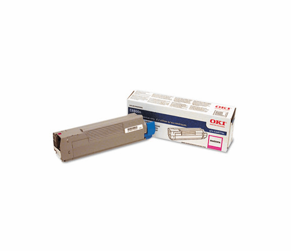 OKI43487734 43487734 Toner, 6000 Page-Yield, Magenta By OKIDATA