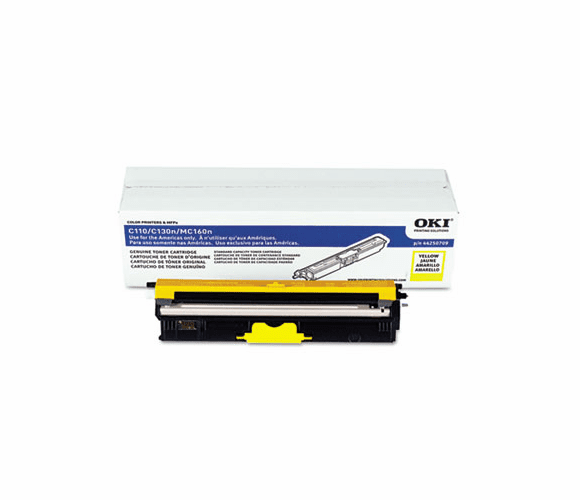 OKI44250709 44250709 Toner, 1500 Page-Yield, Yellow By OKIDATA