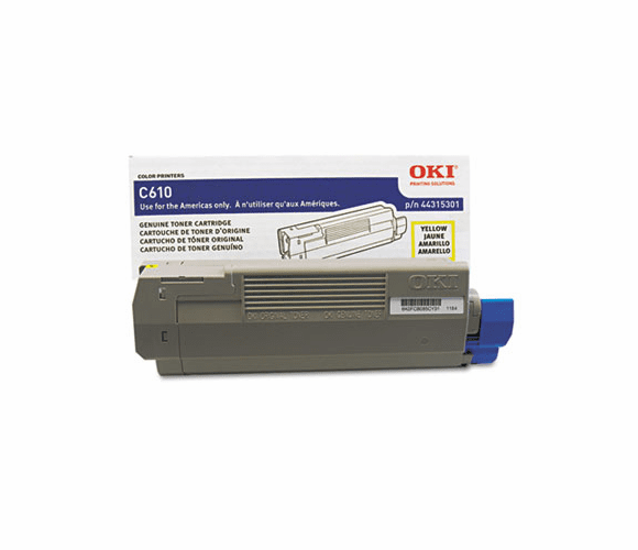OKI44315301 44315301 Toner, 6,000 Page-Yield, Yellow By OKIDATA