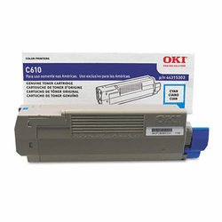 OKI44315303 44315303 Toner, 6,000 Page-Yield, Cyan By OKIDATA
