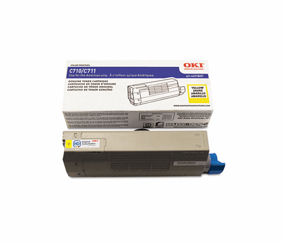 OKI44318601 44318601 Toner, 11,500 Page-Yield, Yellow By OKIDATA