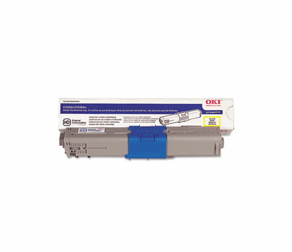 OKI44469701 44469701 Toner, 3,000 Page-Yield, Yellow By OKIDATA