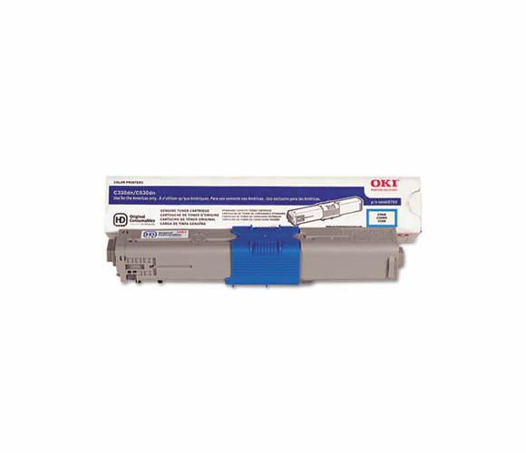 OKI44469703 44469703 Toner, 3,000 Page Yield, Cyan By OKIDATA