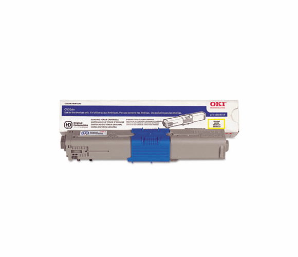 OKI44469719 44469719 Toner, 5,000 Page Yield, Yellow By OKIDATA