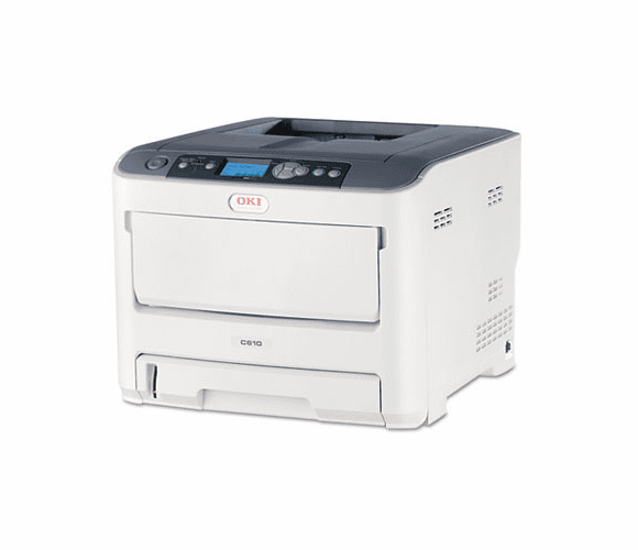OKI62433407 C610cdn Laser Printer, Network-Ready, Duplex Printing By OKIDATA
