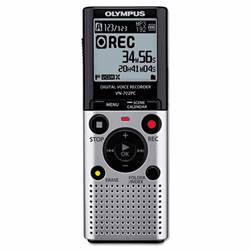 OLYV405171SU000 VN-702PC Digital Voice Recorder, 2GB, Silver By OLYMPUS CORP.