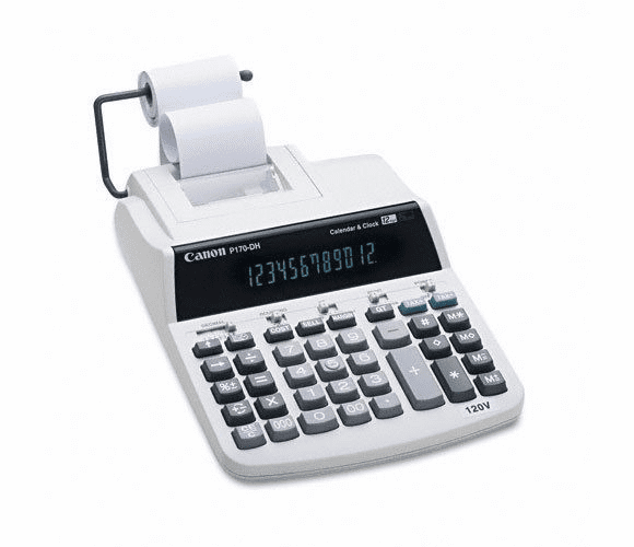 P170-DH Desktop Printing Calculator By Canon